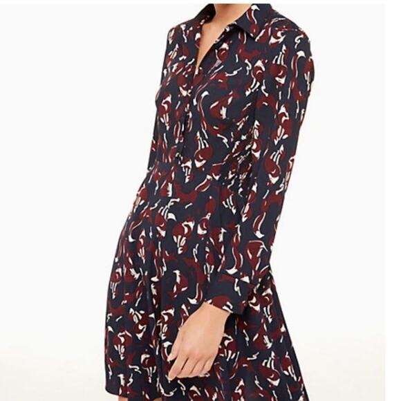 Kate Spade So Foxy Long Sleeve Dress Size 2 - Picture 6 of 6